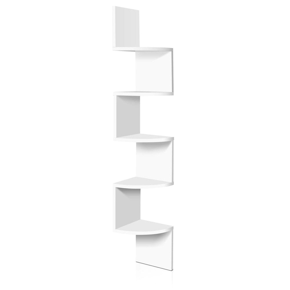 Cd Rack Walmart 5 Tier Corner Shelf Wall Mount Zig Zag Display Shelves Dvd Cd