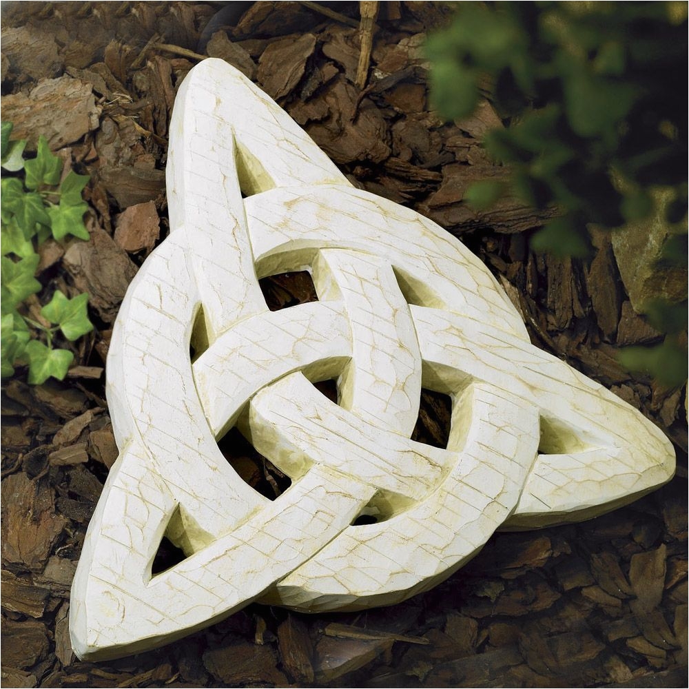 trinity knot garden stone