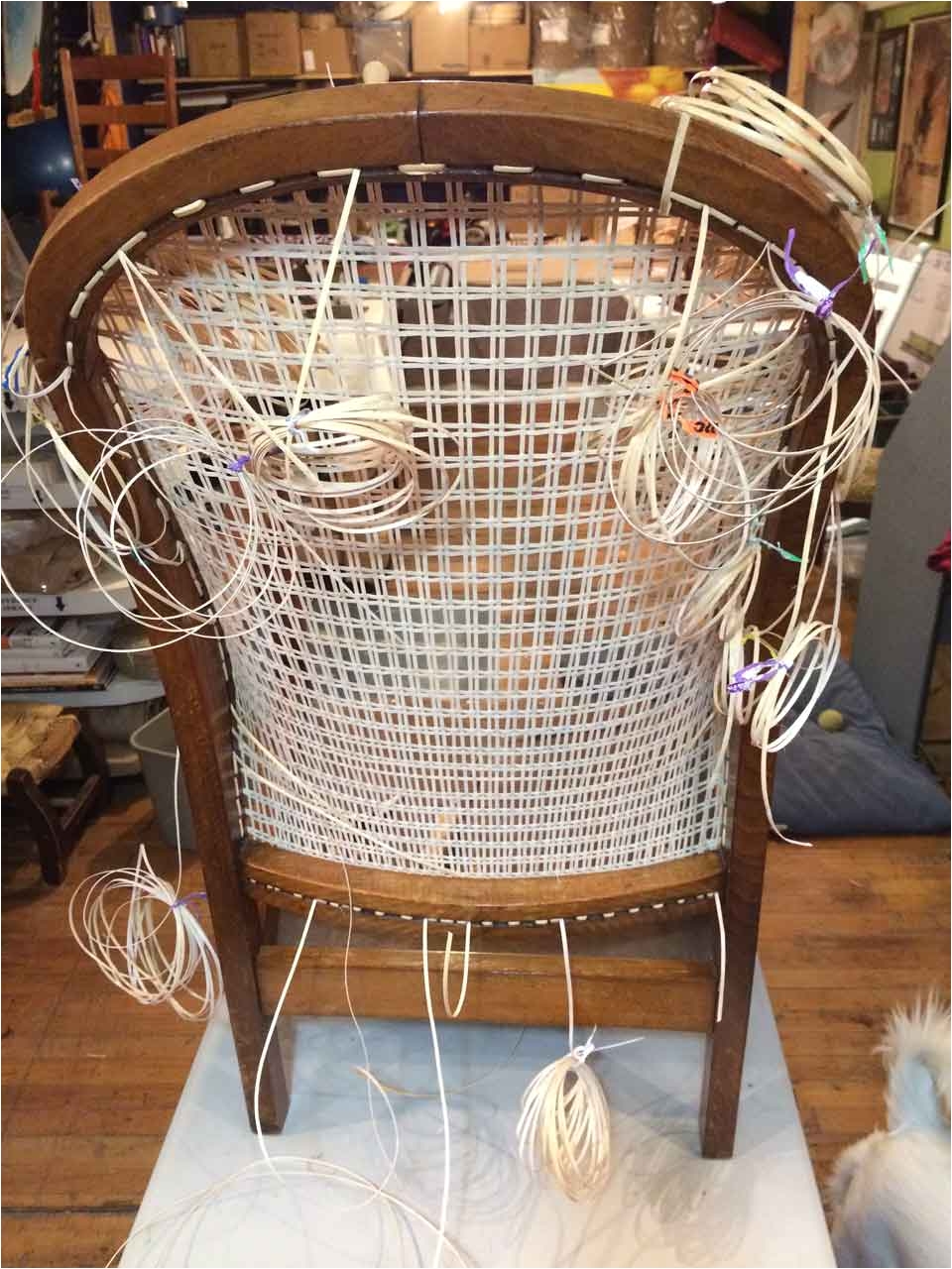 Chair Caning Supplies asheville Nc Silver River Center for Chair Caning A Curved Back Advanced Lace Cane