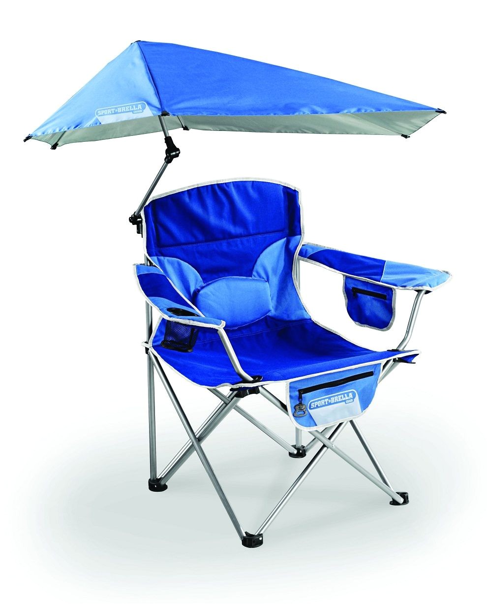 modern beach chair with umbrella attached beach theme