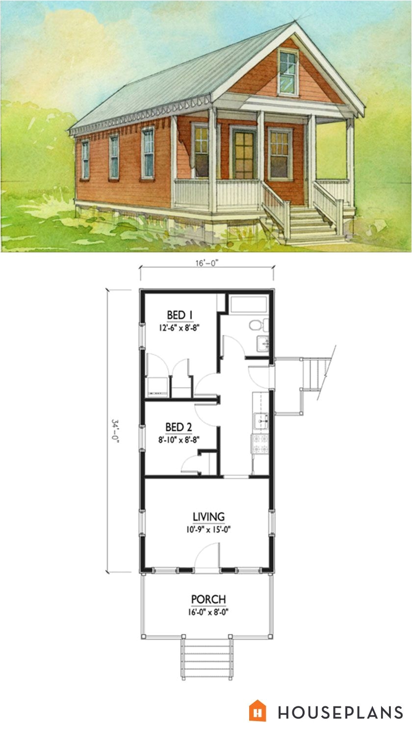 Chalet House Plans with Loft and Garage Small Katrina Cottage House Plan 500sft 2br 1 Bath by Marianne