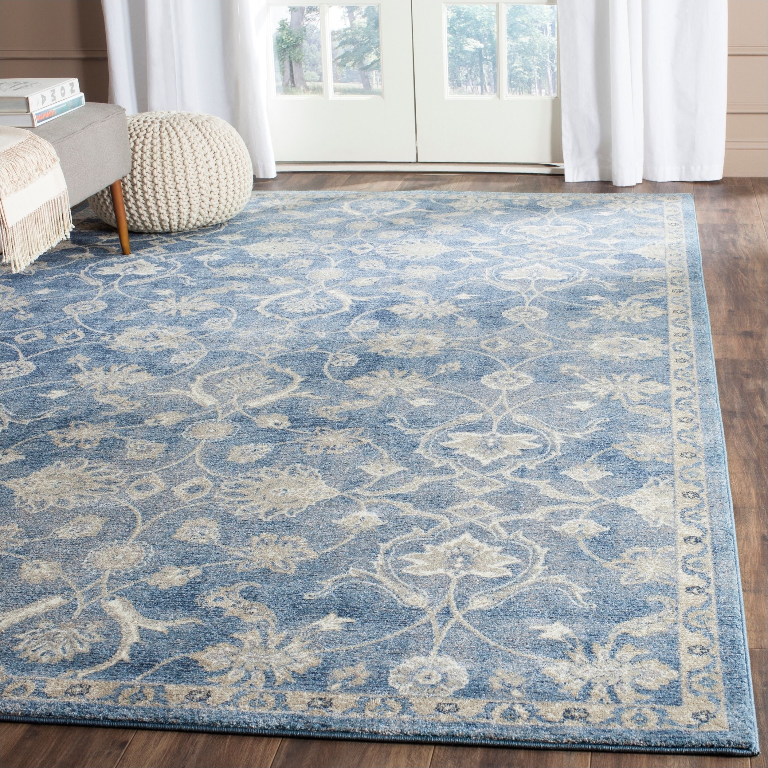 safavieh sofia vintage oriental blue beige rug 8 x 11 sof386c 8 size 8 x 10 polypropylene geometric