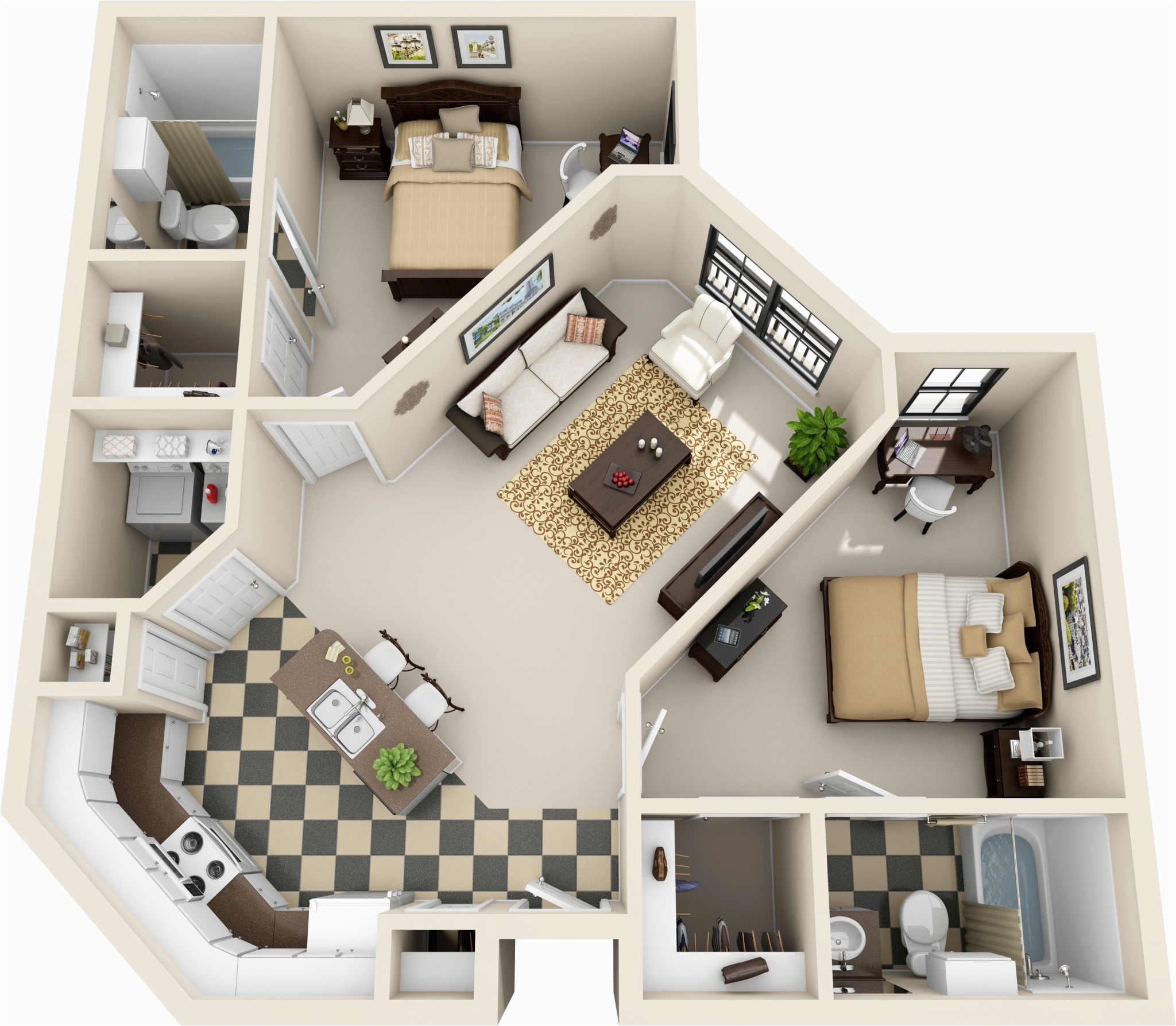 2 bedroom apartments gallery 2 bed 2 bath