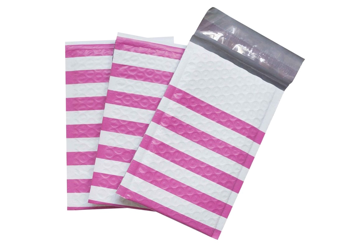 pl15477074 pink strip poly bubble mailers customized decorative poly mailing bags jpg