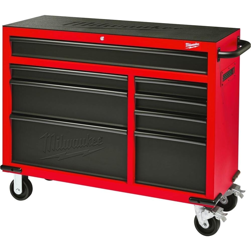 amazon com heavy duty drawer 16 tool chest 46 in and rolling cabinet set red and black personal valuables storage drawer with separate lock in the tool