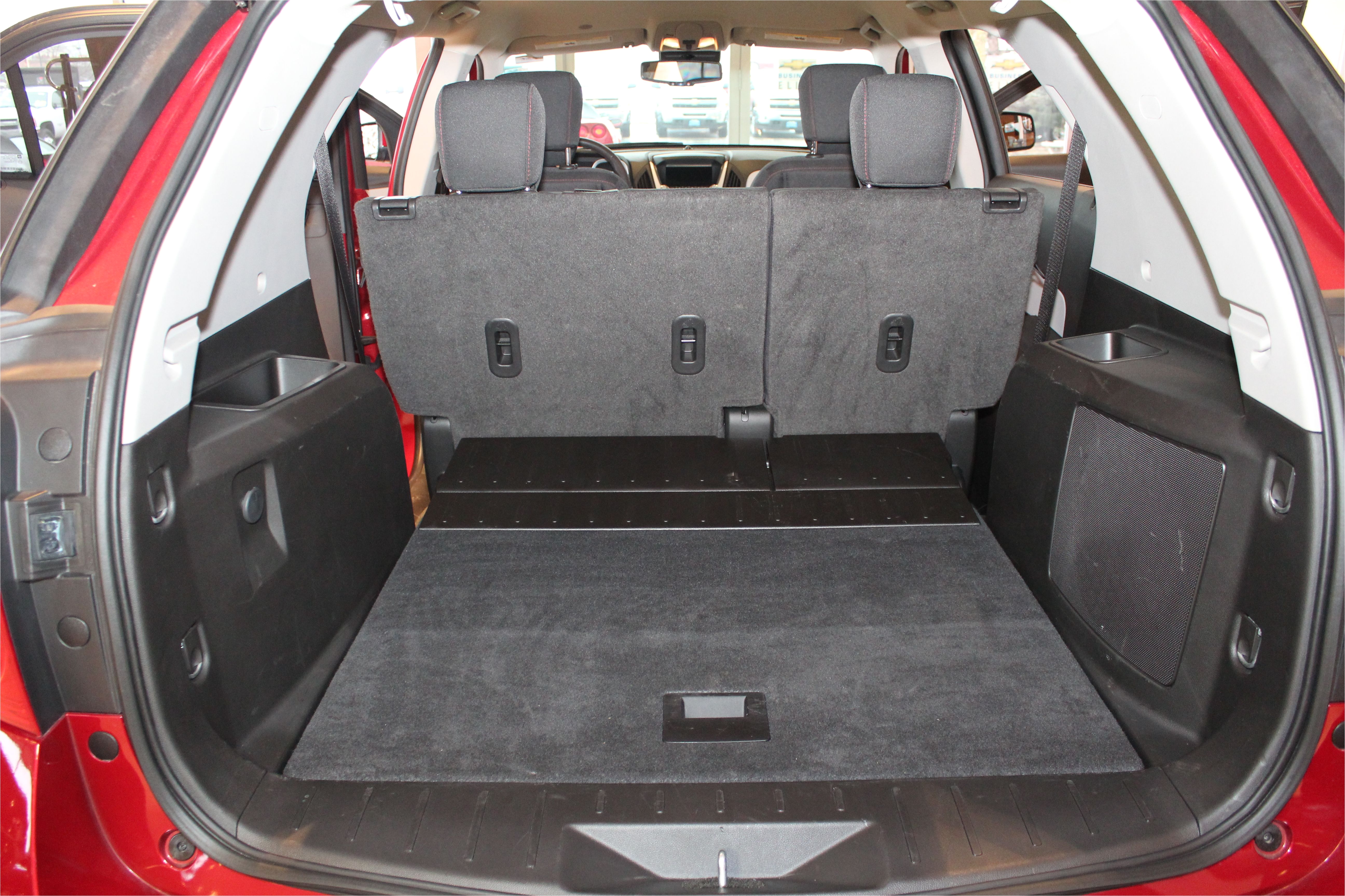 when you slide the rear seat forward to add 8 inches of cargo room or fold it flat to create 63 7 cubic feet of maximum cargo space