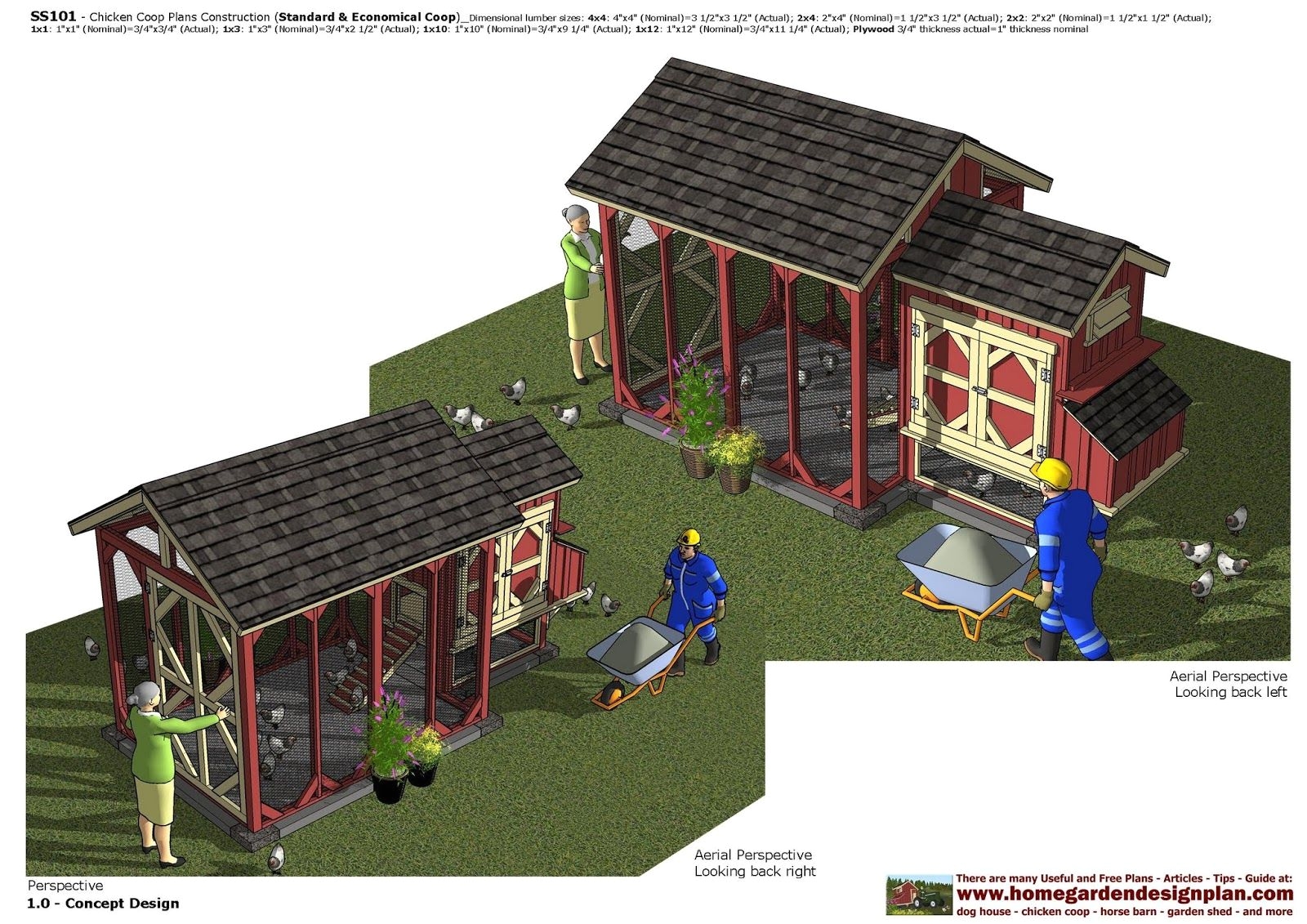 home garden plans ss101 chicken coop plans construction chicken has actual plans can hold 10 chickens
