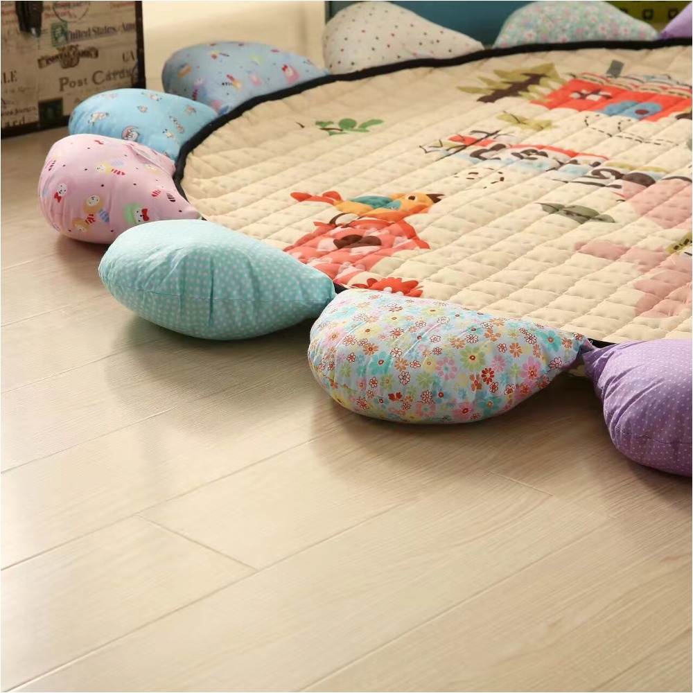 cartoon sunflower carpet kids room soft cotton round floor mat children play tent area rug children play mat rugs and carpets in mat from home garden on