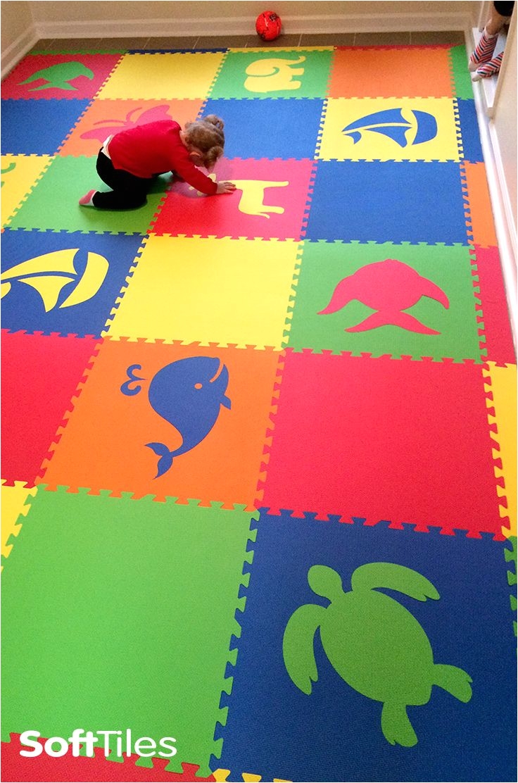 create beautiful kids playroom floors using softtiles die cut foam mats choose the colors and shapes to create your one of a kind playmat for your child s