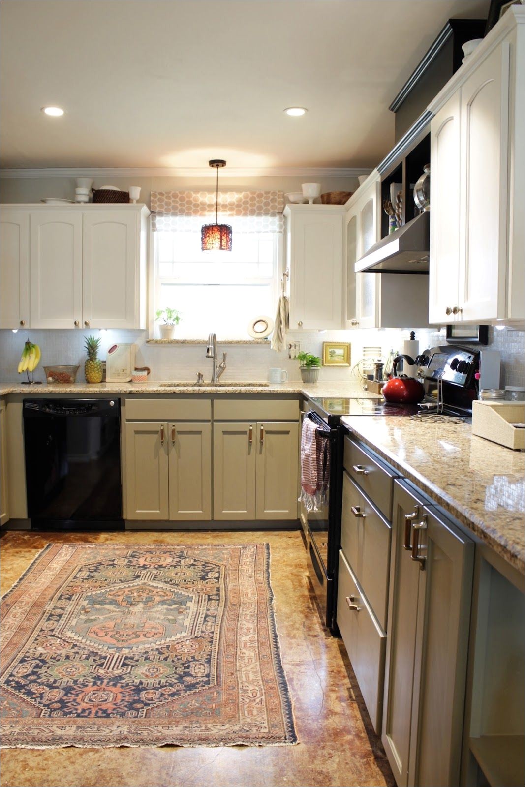 chalk painted kitchen cabinets 4 years later