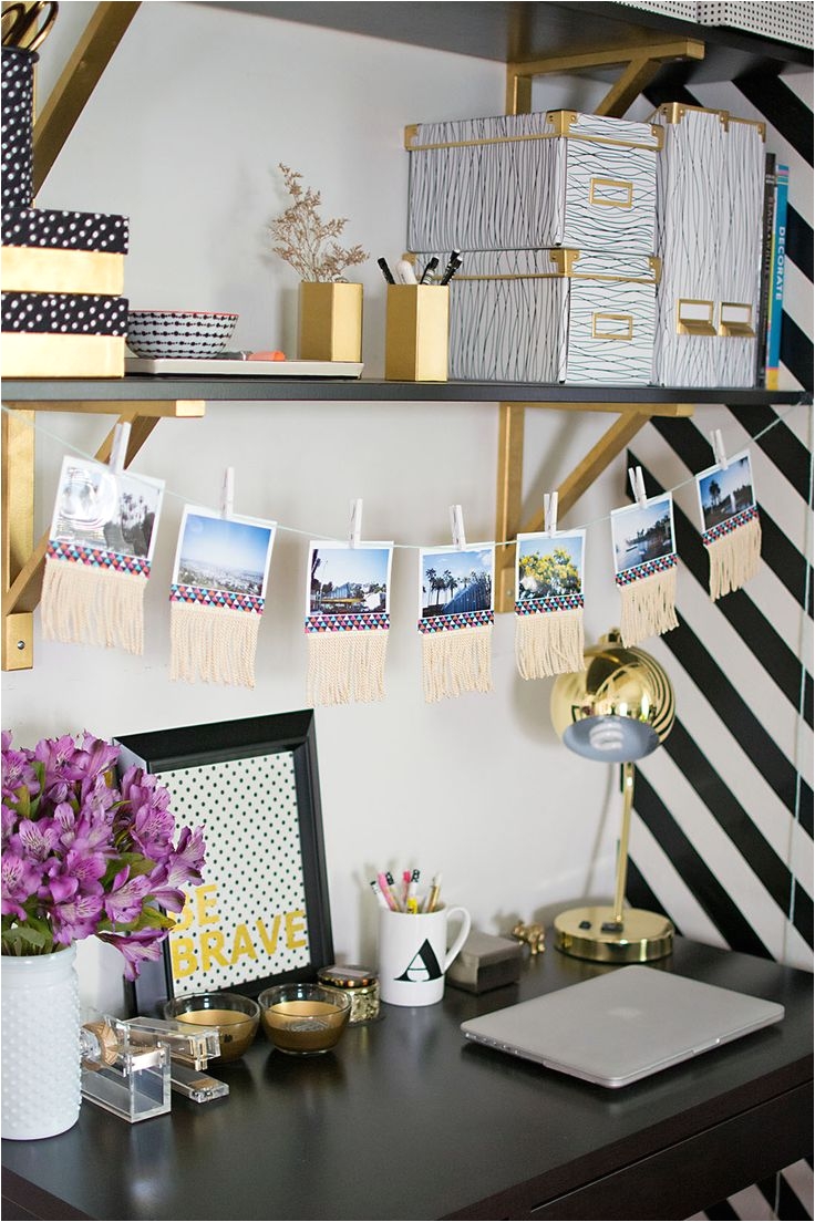 fringed photo garland