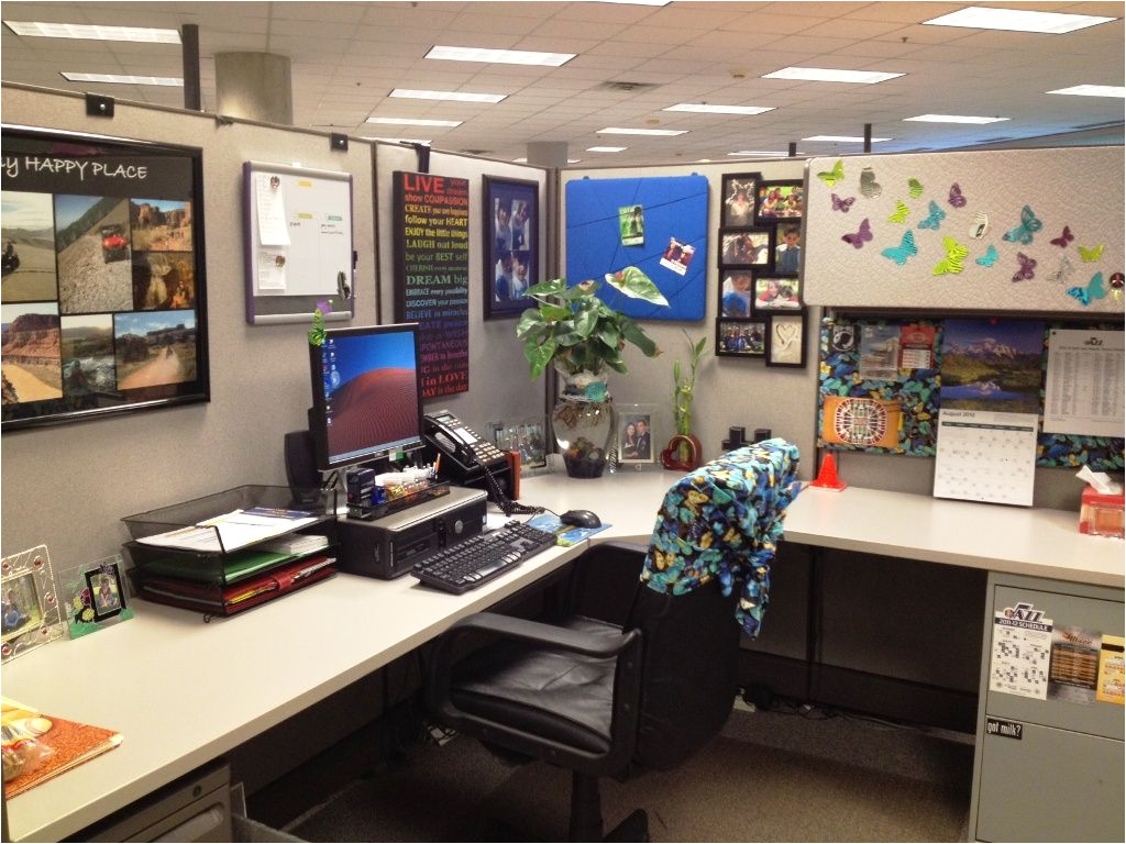 office cubicle ideas for office with l shape desk and divider