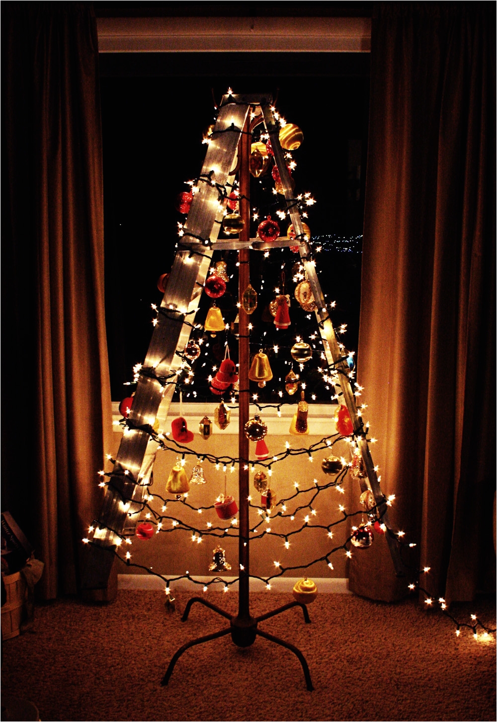 coat rack christmas tree