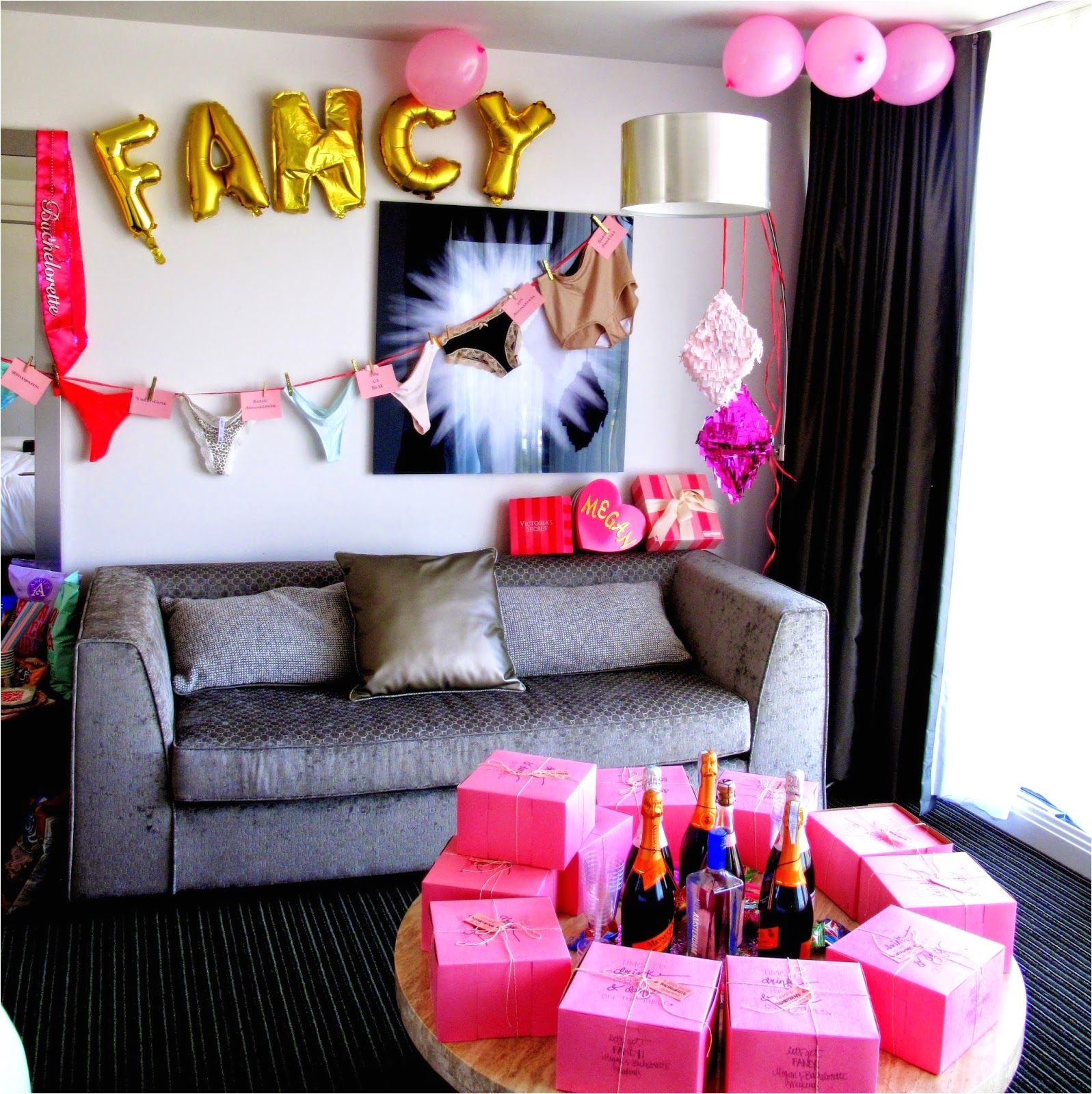 for the love of character let s get fancy megan s bachelorette weekend ideas for decorating a hotel room for a bachelorette party