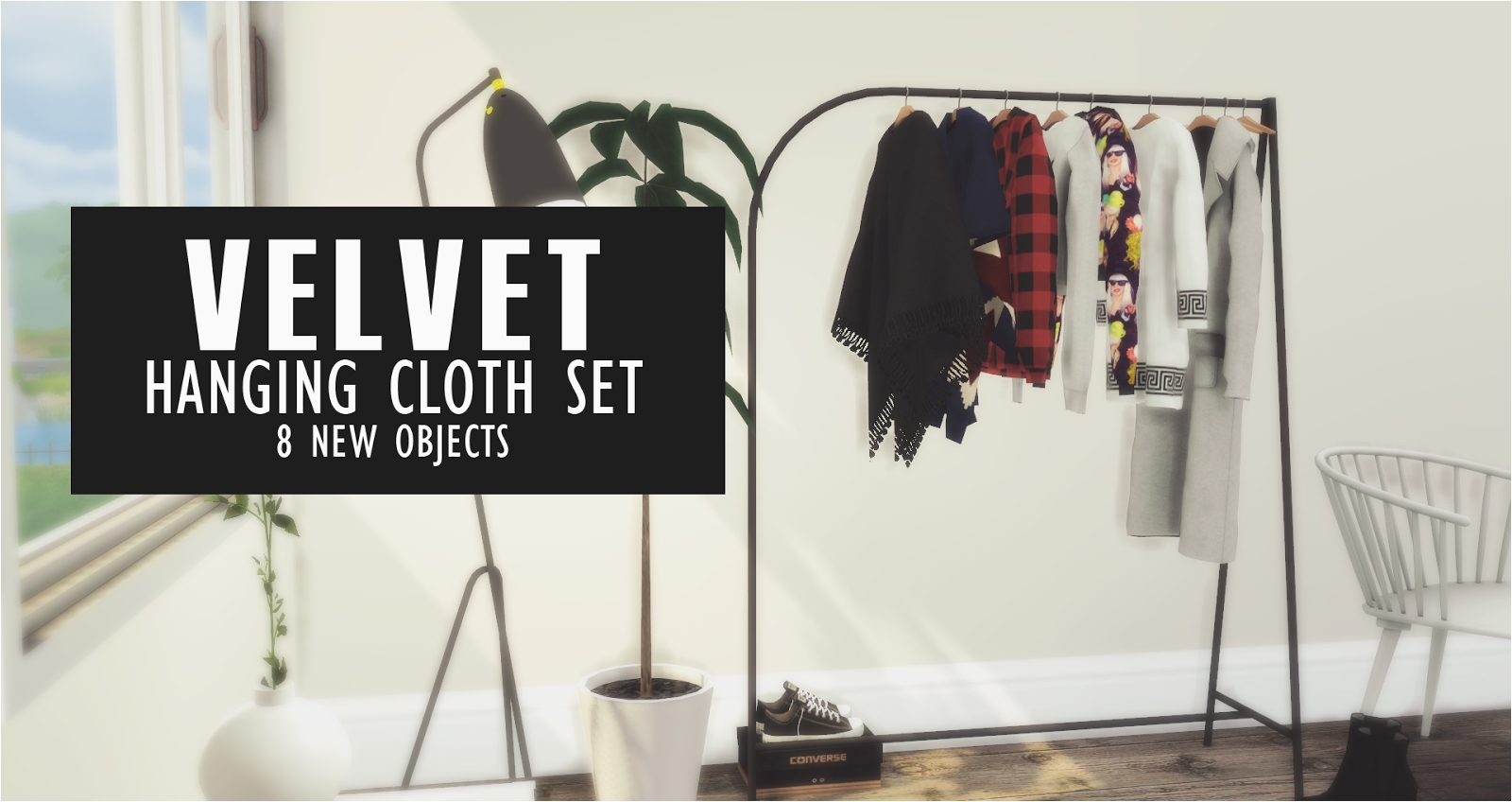 Clothes Hanger Rack Tumblr Velvet Hanging Cloths New Set