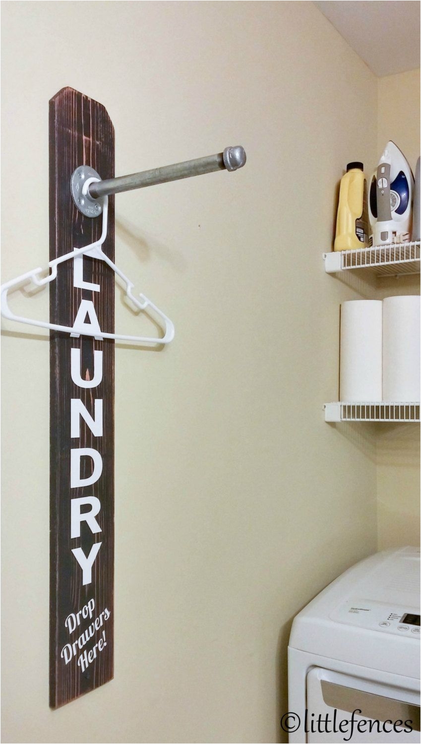 Coat Rack Ideas for Small Spaces Laundry Room Sign Laundry Room organization Clothing Rack Wood