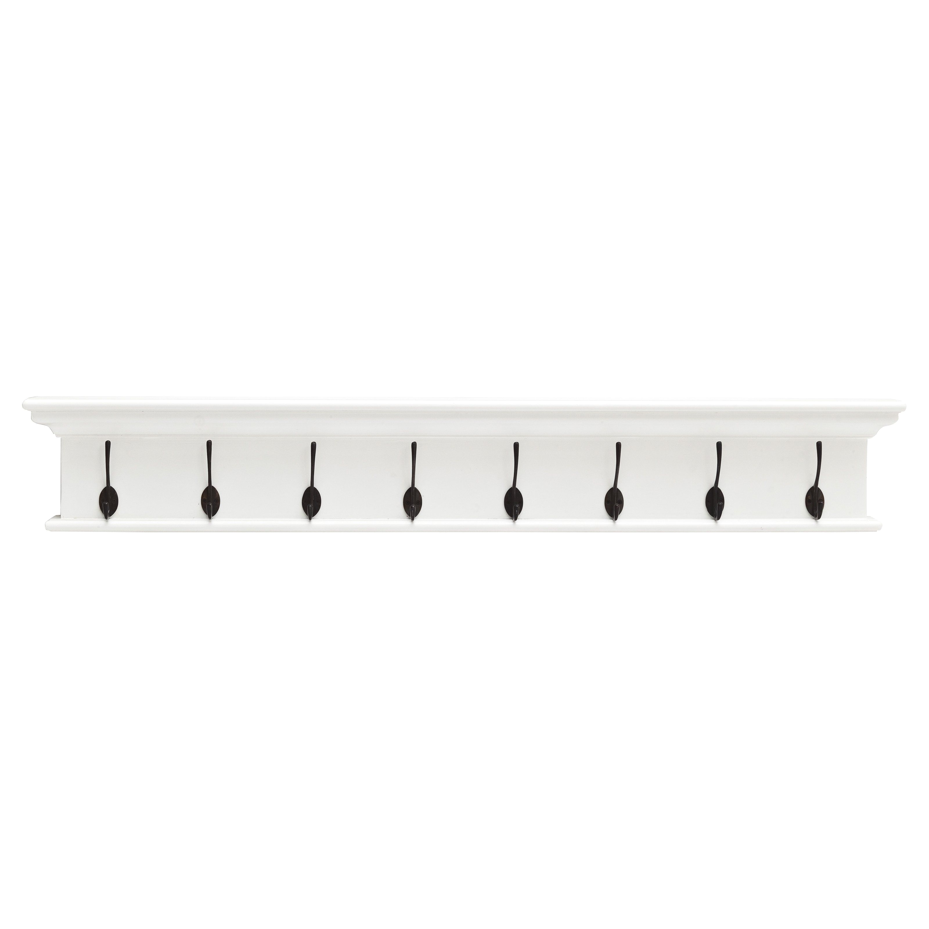 nova solo halifax 8 hook wall coat rack d161