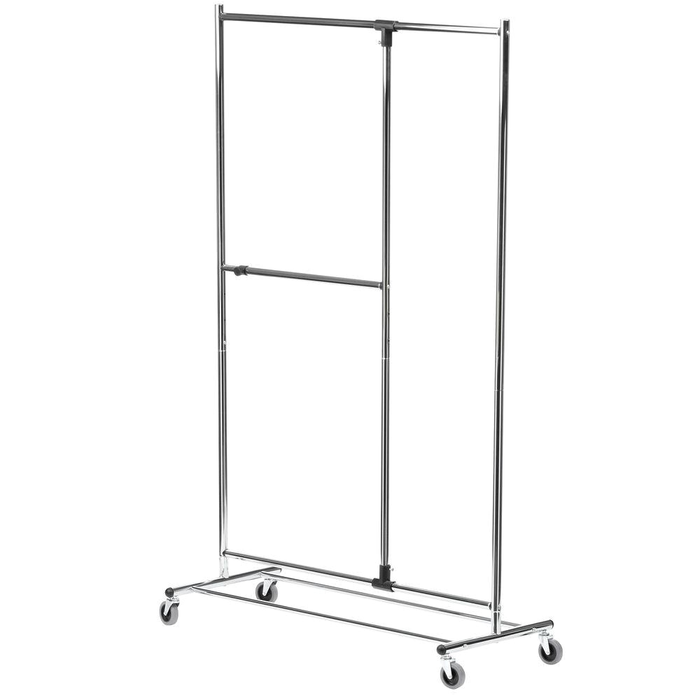 chrome honey can do garment racks portable wardrobes gar 01702 64 1000y wardrobe rolling rack dual