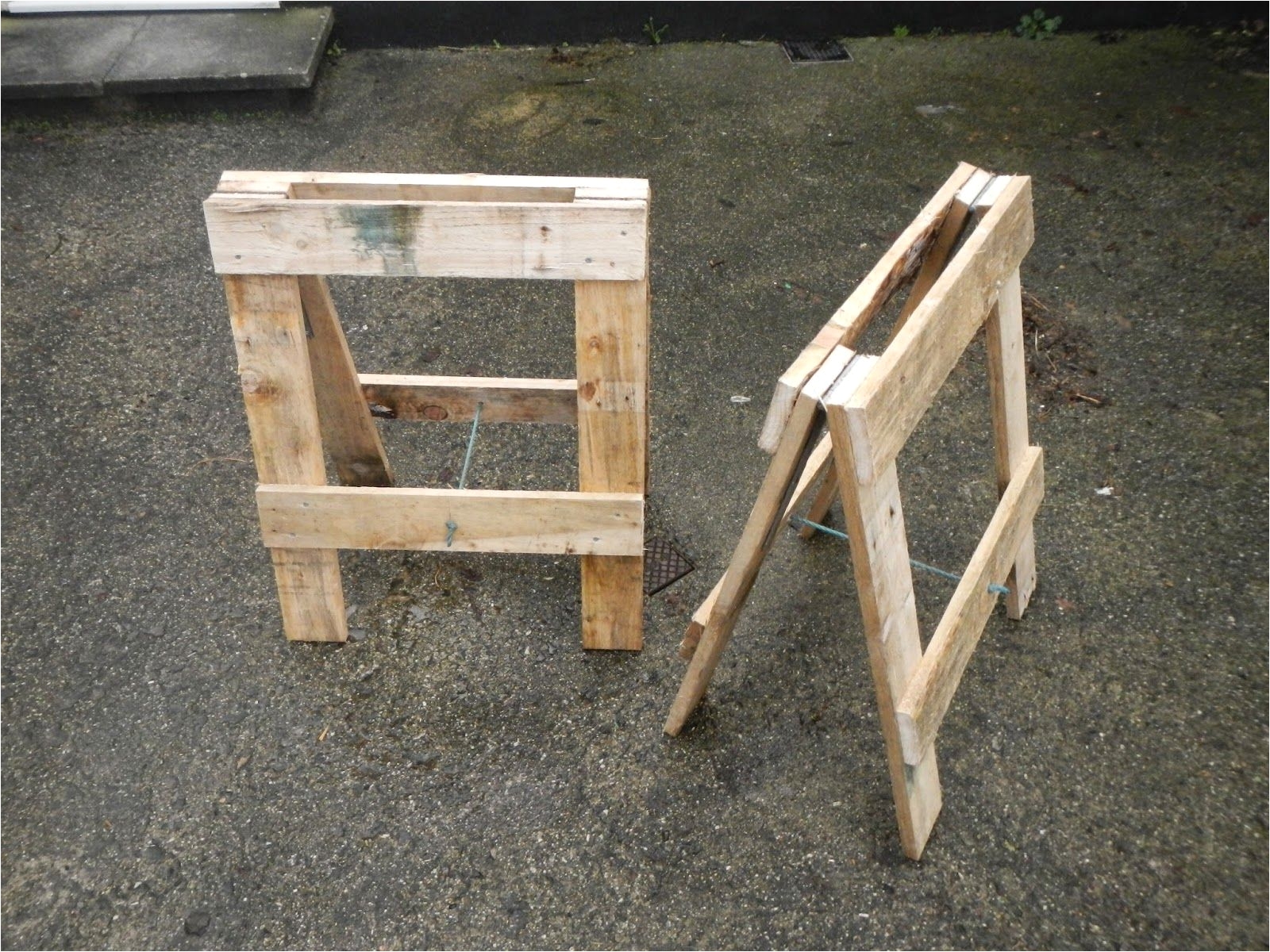 Collapsible Wood Saddle Rack A Home In Cornwall Saw Horse Trestle Saw Horse Pinterest