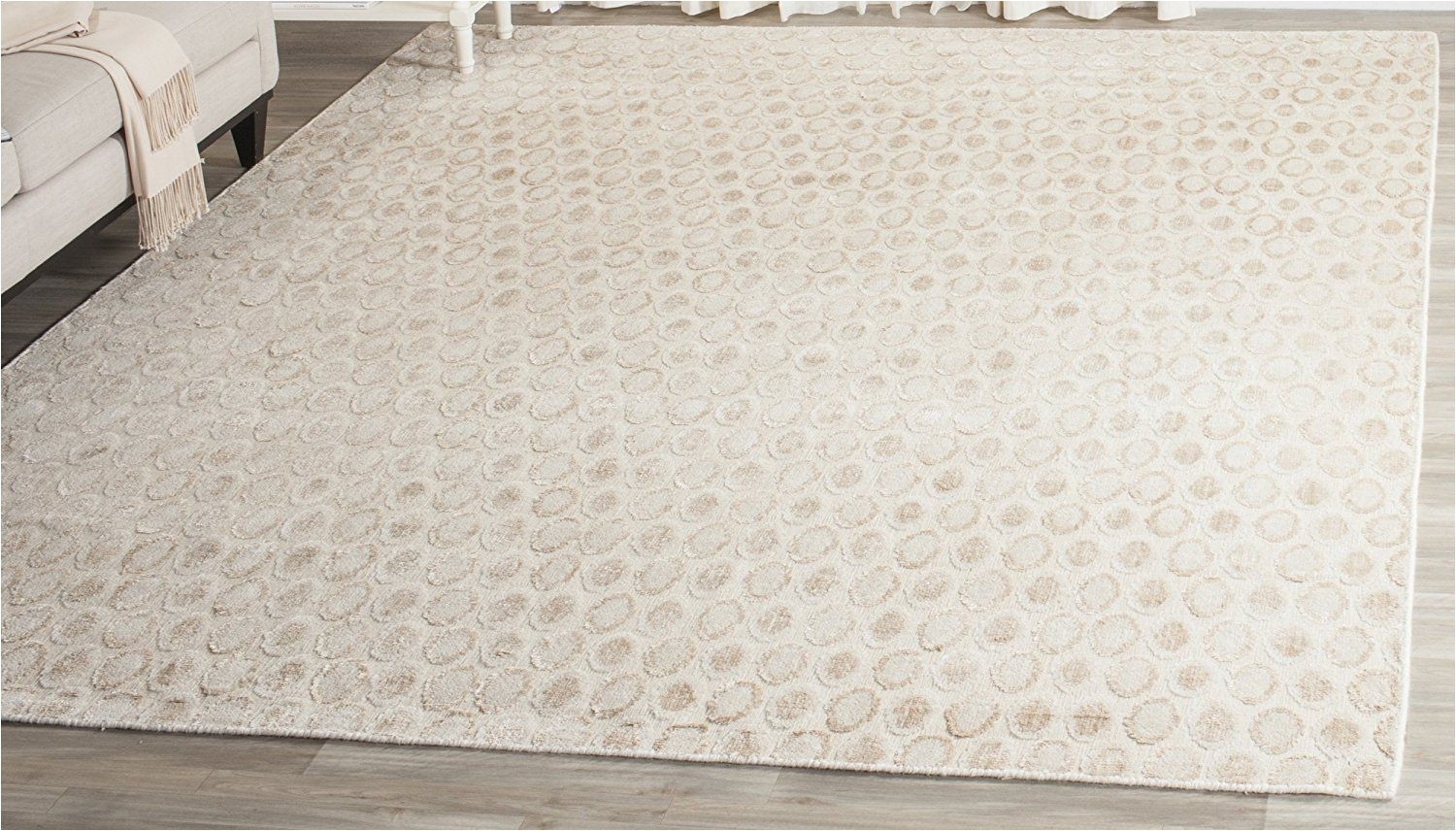 safavieh mir856a 9 mirage collection hand woven beige wool area rug 9 x