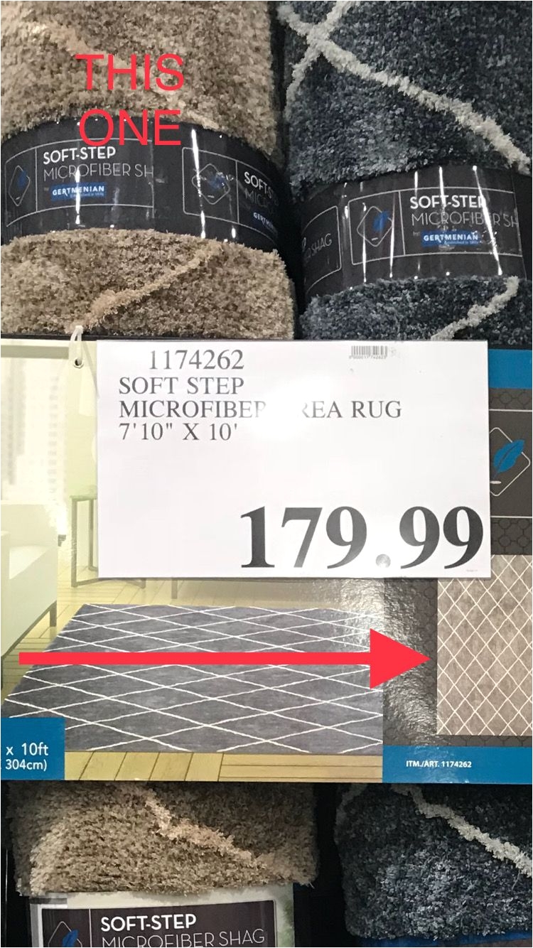 7 10 x 10 beige soft step microfiber rug at costco on