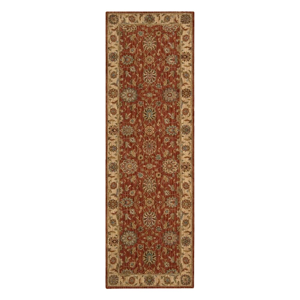 runner rug costco uk traditional rug in rust runner 138 99 inc vat