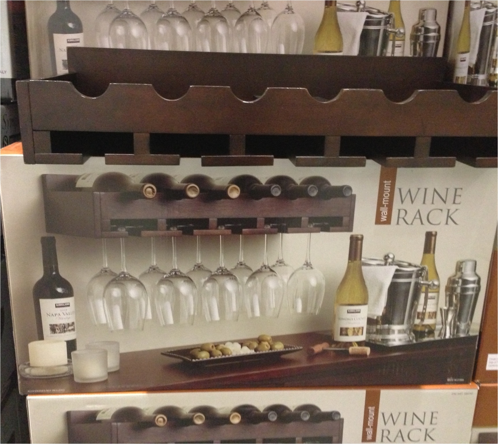 ocean wall mounted wine rack