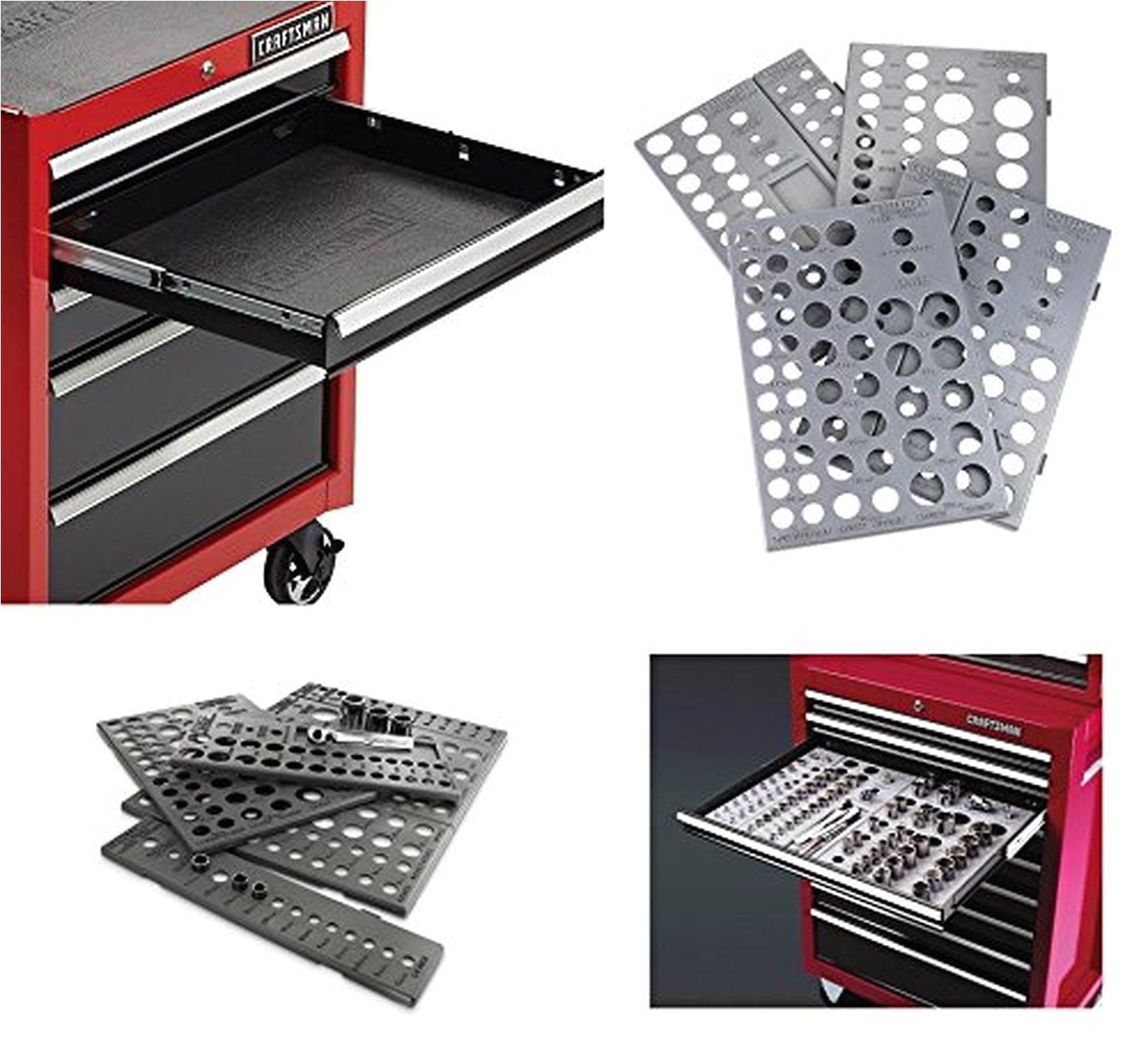 craftsman tool chest drawer liner socket organizer bundle for auto mechanics 5