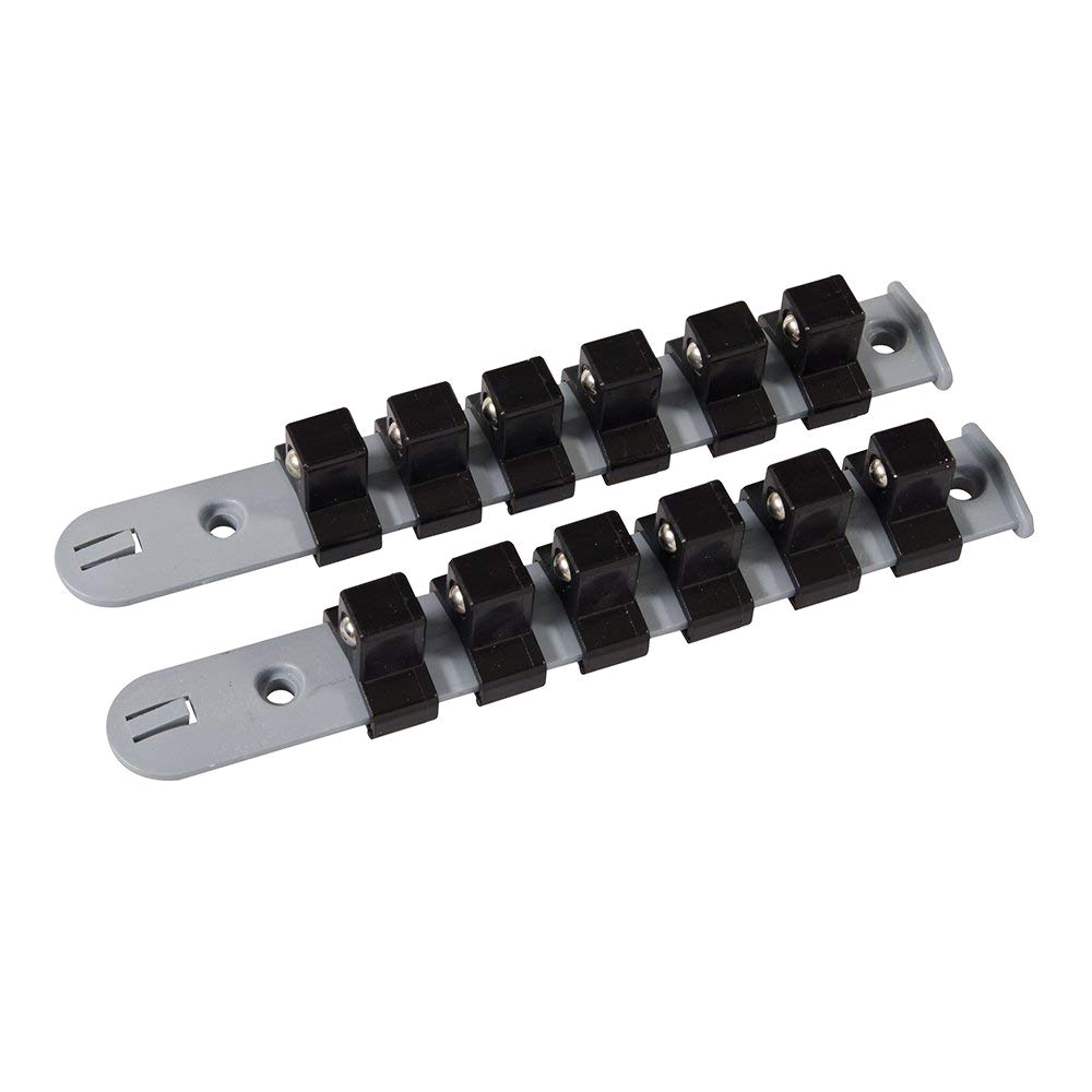 silverline socket storage rail set 2pce 3 8 socket wrenches amazon com