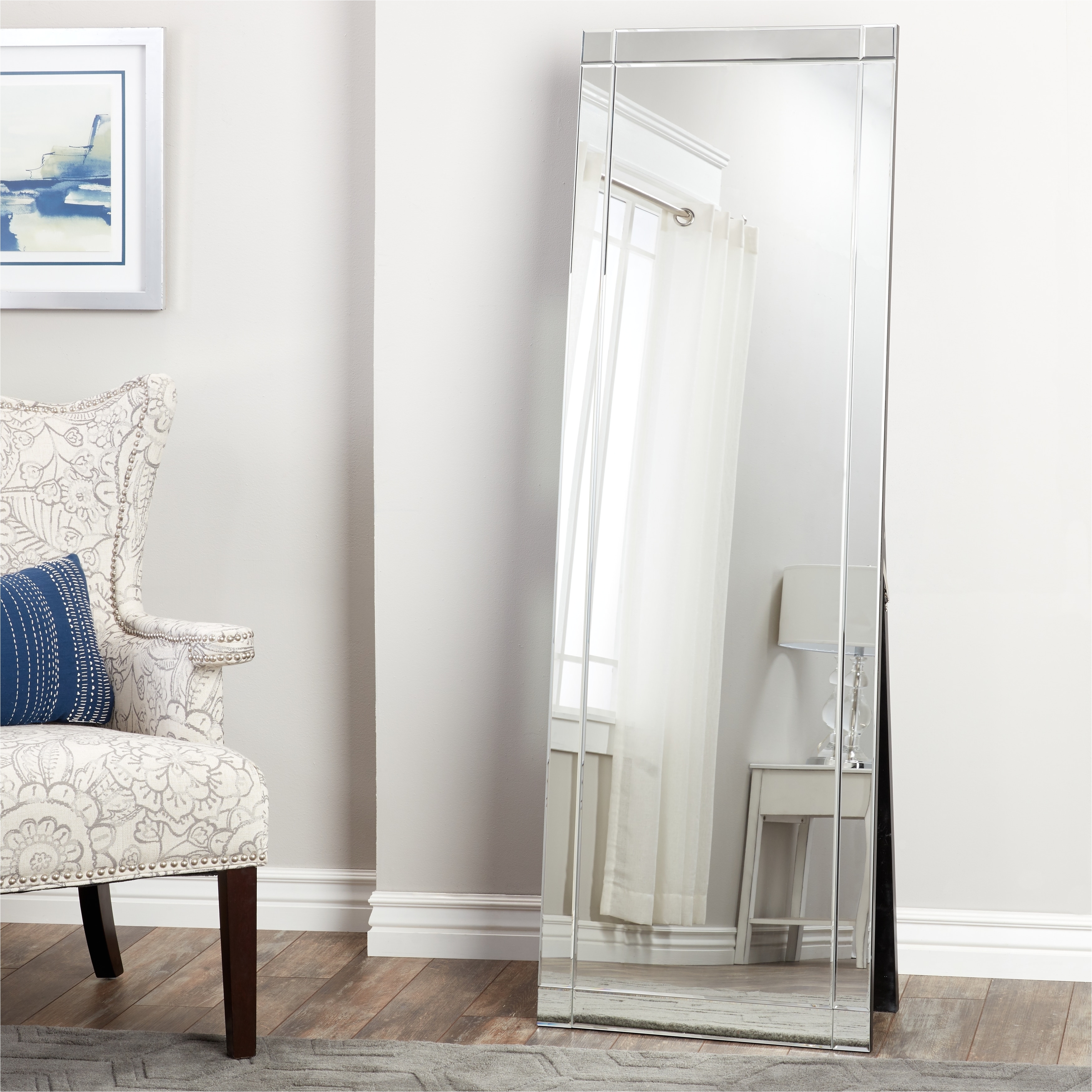 abbyson clarendon standing floor mirror free shipping today