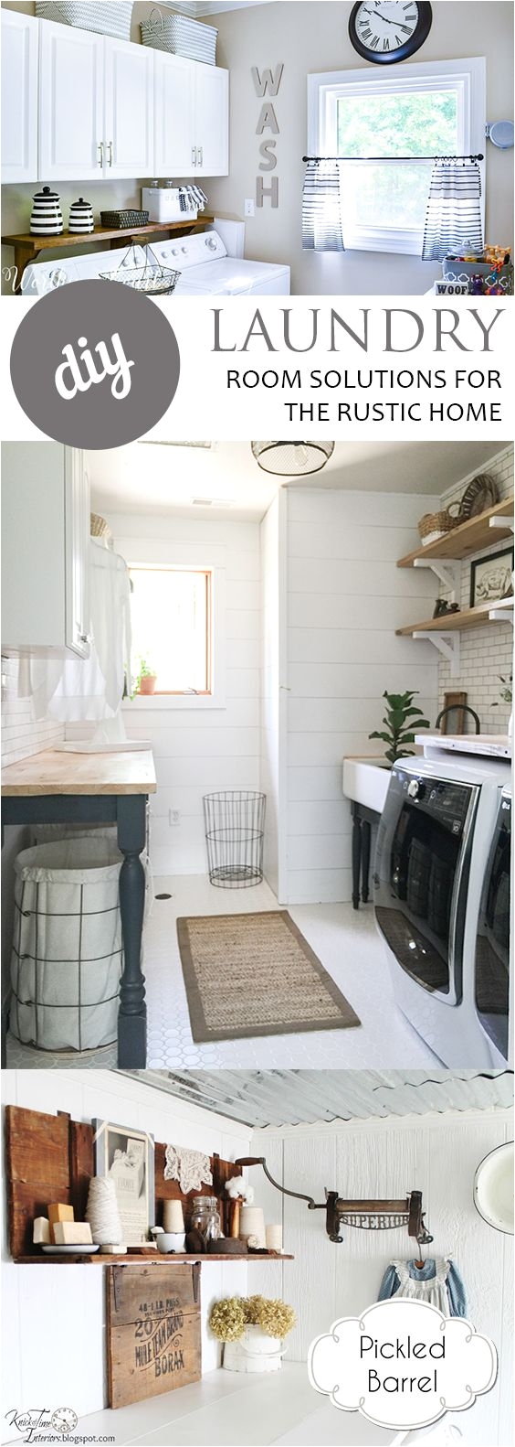 diy laundry room solutions for the rustic home