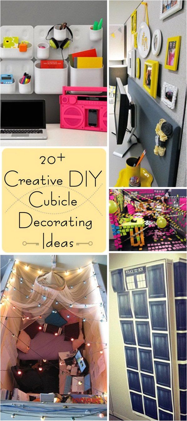 creative diy cubicle decorating ideas