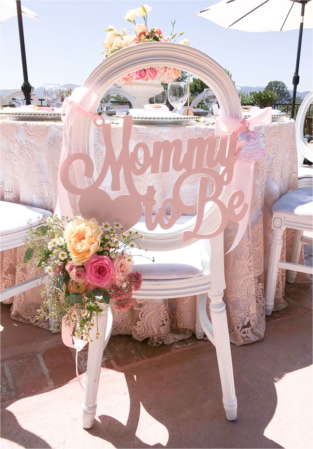 Decor Ideas for Baby Shower Baby Shower Chair Sign Mommy to Be Wooden Cutout In Custom Colors