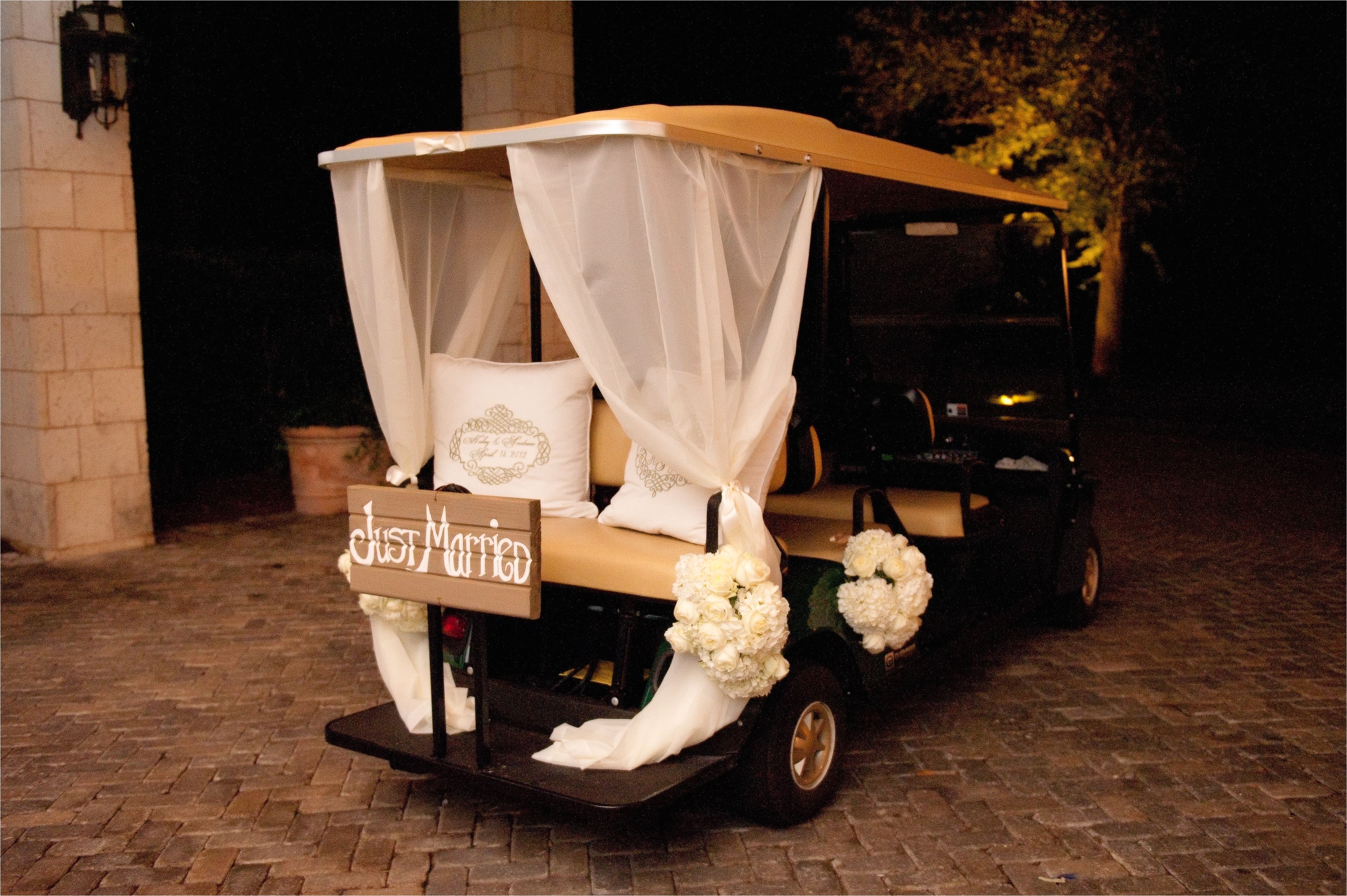 Decorated Golf Carts for Wedding Wedding Golf Cart Depature Www Seaisland Com Seaisland events