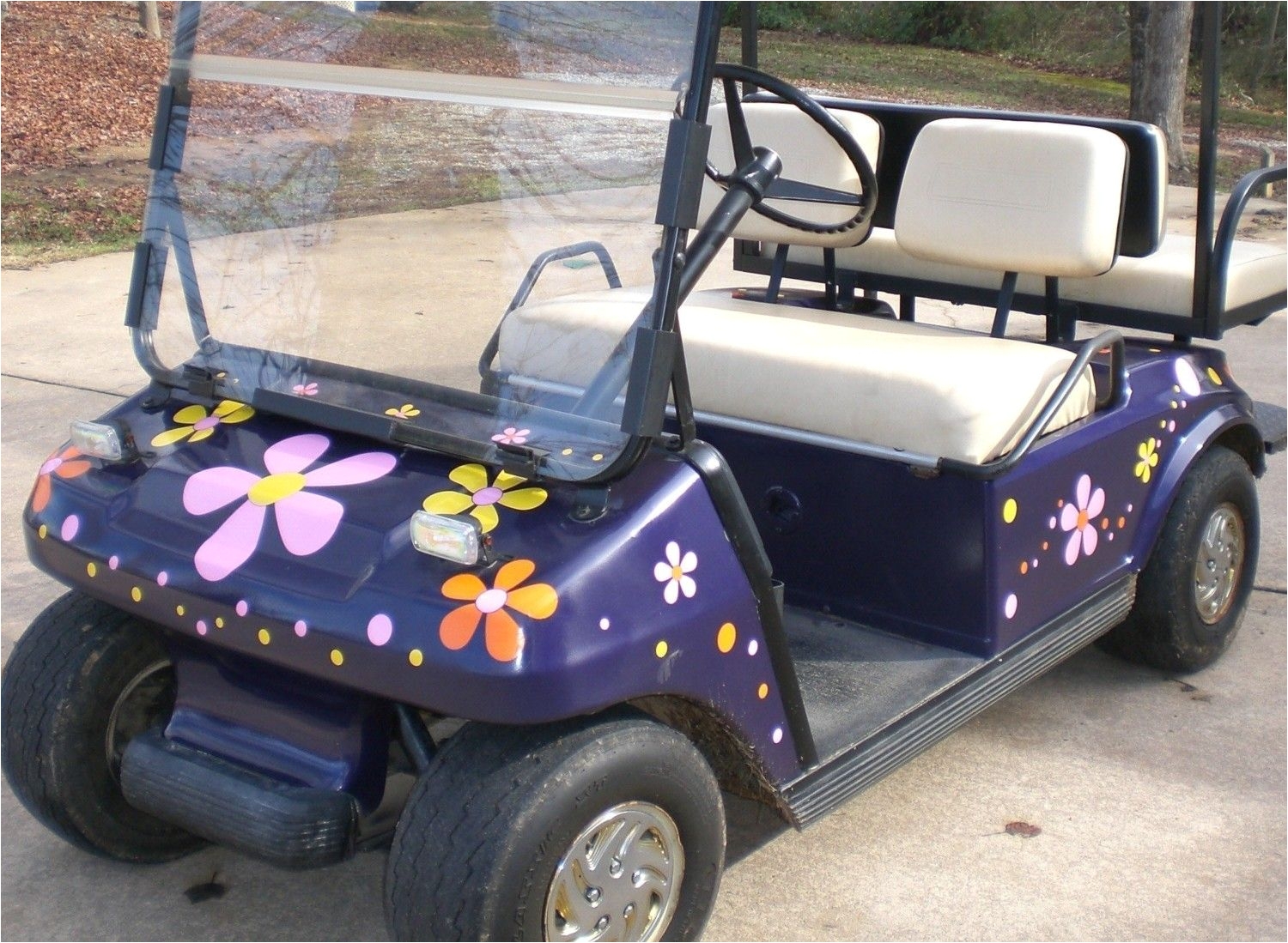 hippied out golf carts are much more fun to drive