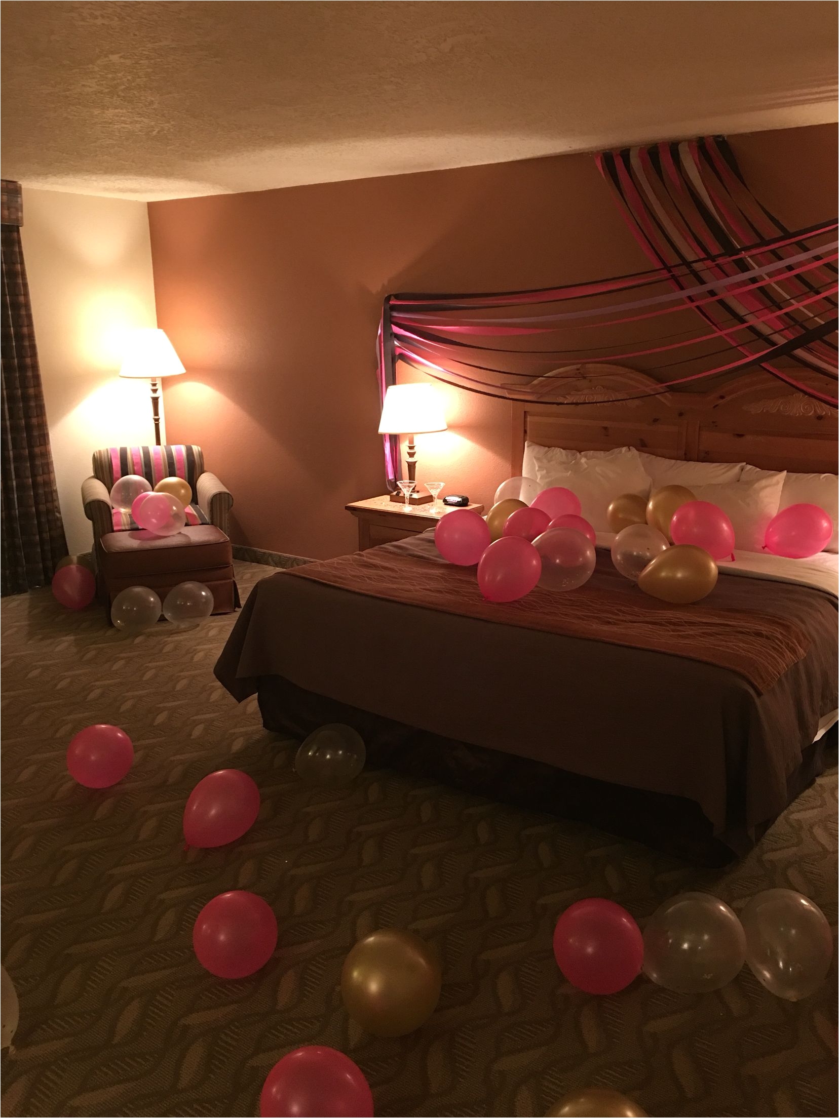 surprise birthday hotel decor for my best friend
