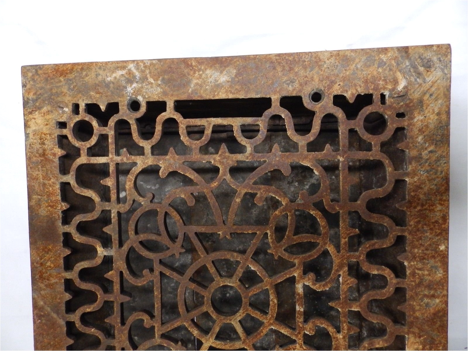 Decorative Cast Aluminum Foundation Vents Antique Cast Iron Victorian Heat Grate Register Vent Old Vtg