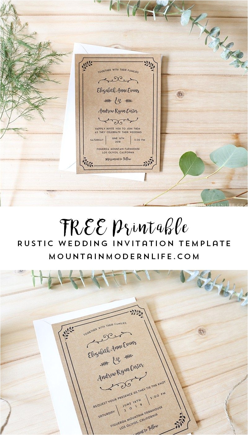download this free printable wedding invitation template add your personalized details and print as many copies as you need mountainmodernlife com