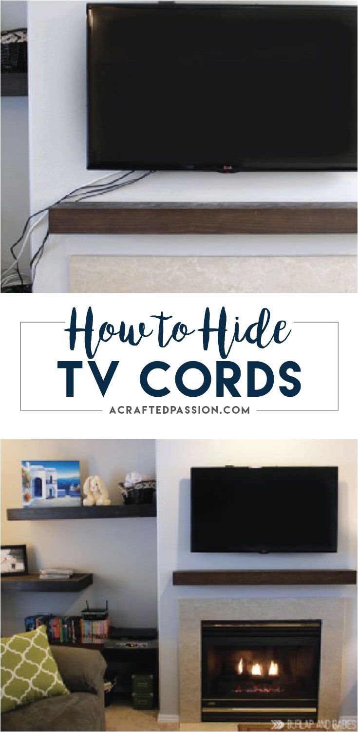 how to hide tv cords the easy way there is nothing that messes up a beautiful room like a mess of ugly cords here is a simple way to hide the cords