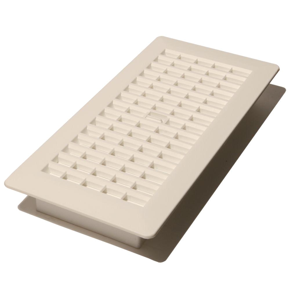 Decorative Floor Vent Covers Home Depot 4 In X 12 In Plastic Floor Register White Pl412 Wh the Home Depot