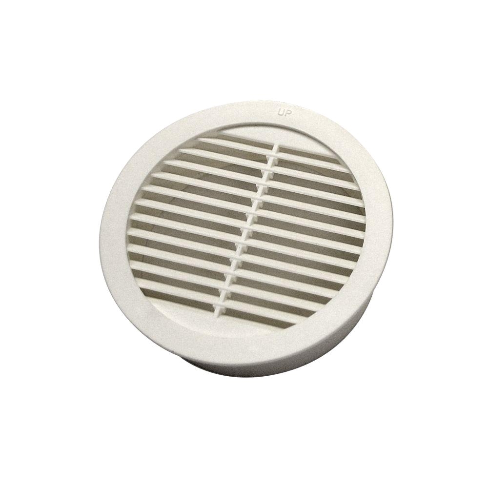 resin circular mini wall louver soffit vent in white 4