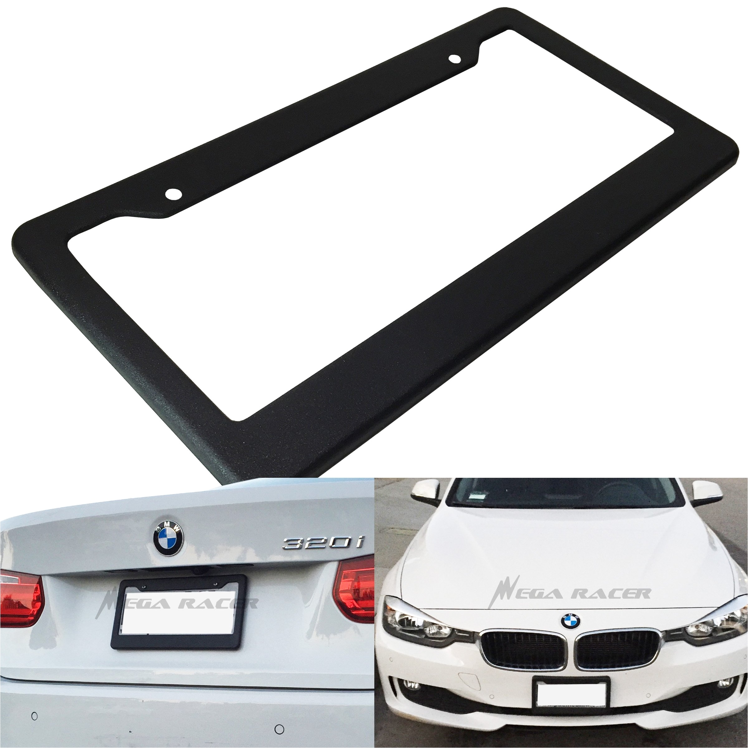 get quotations a pack of 1 jdm style matte black license plate frame front or rear cover