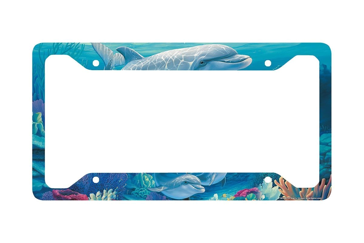 Decorative License Plate Frames for Cars Dolphins License Plate Frame Dolphins Car Tag Frame Dolphins