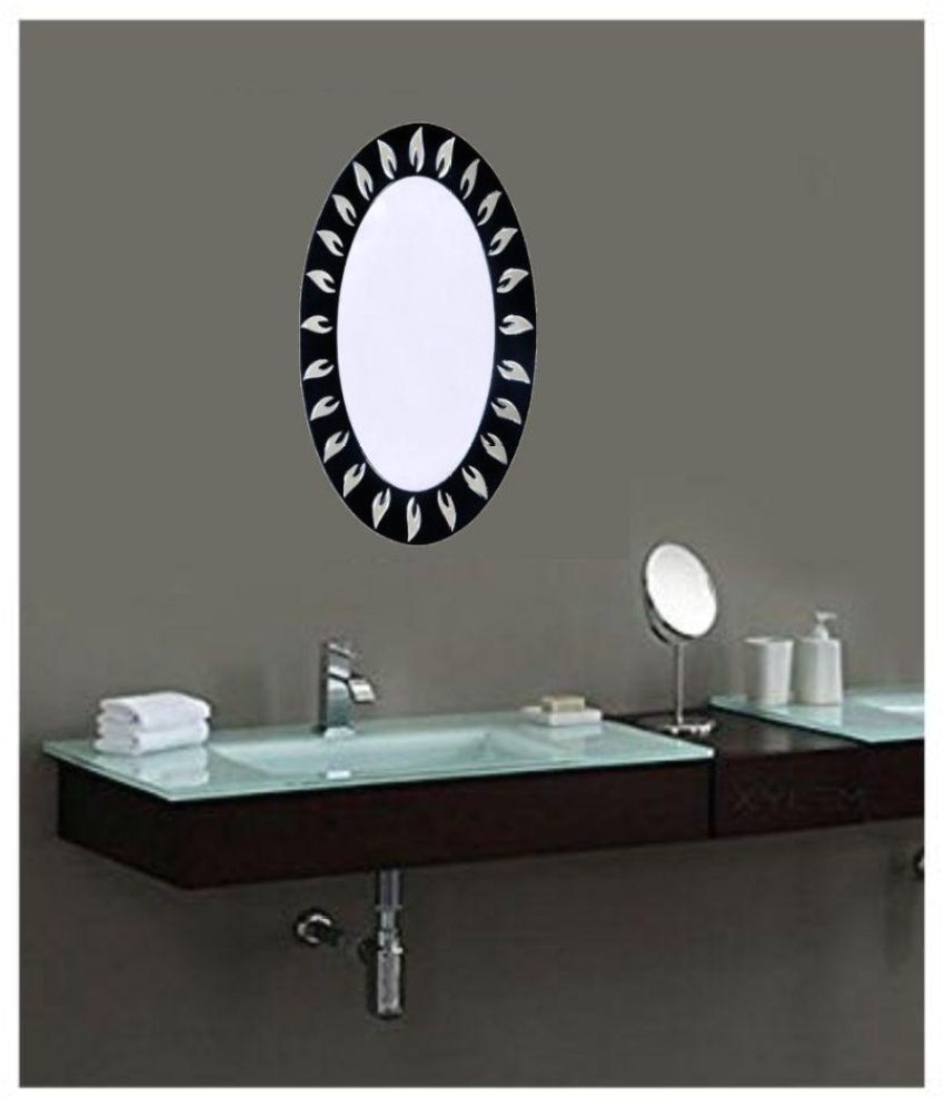 raj glass works mirror wall mirror silver pack of 1