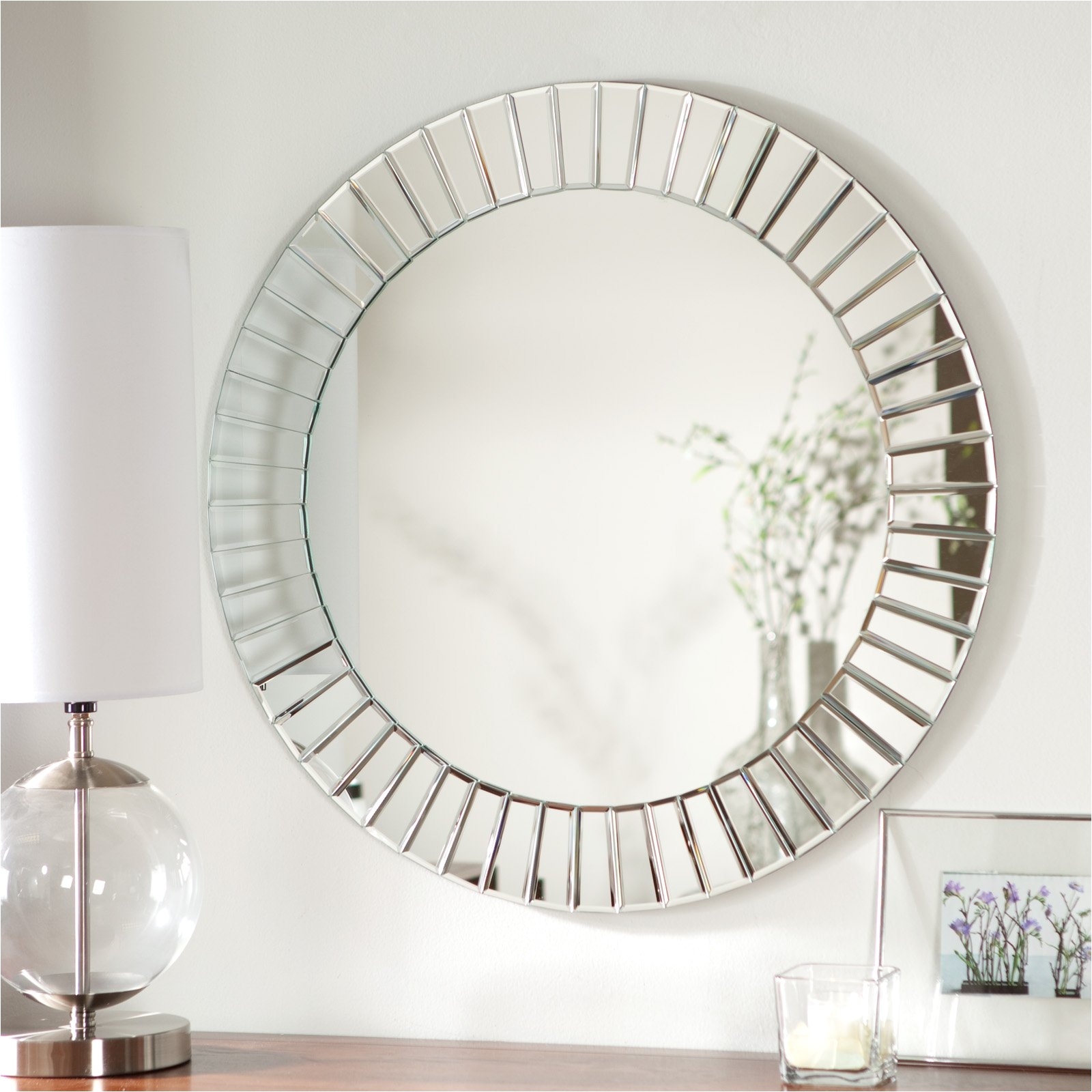 12 photos gallery of ideas frameless beveled mirror