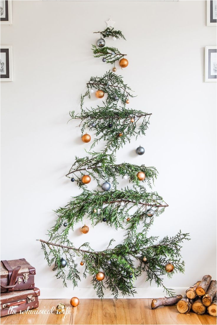 dec 3 quick easy diy pine branch christmas tree