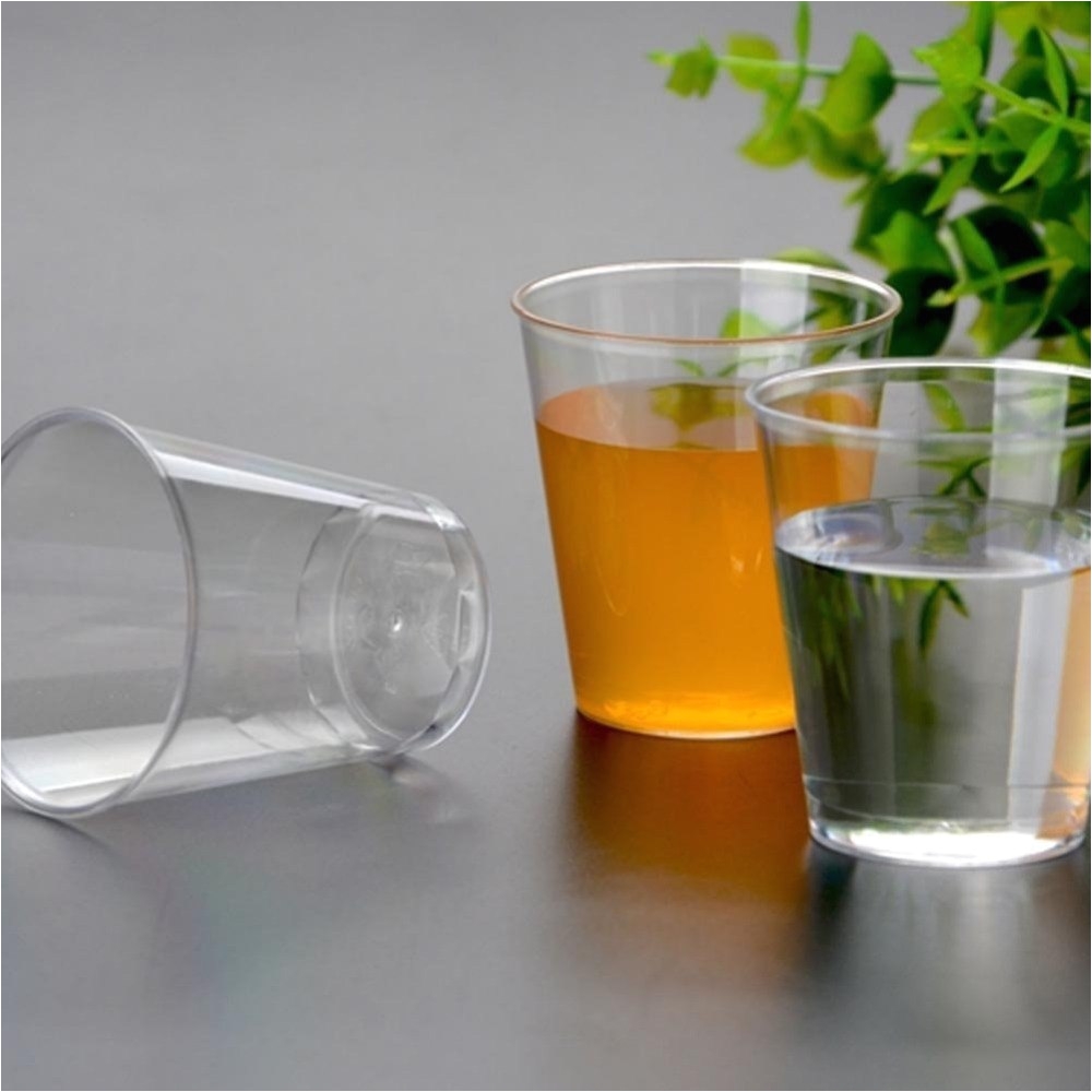 Decorative Plastic Shot Glasses 20pcs 30ml Eco Friendly Clear Plastic Shot Cup Disposable Shooter