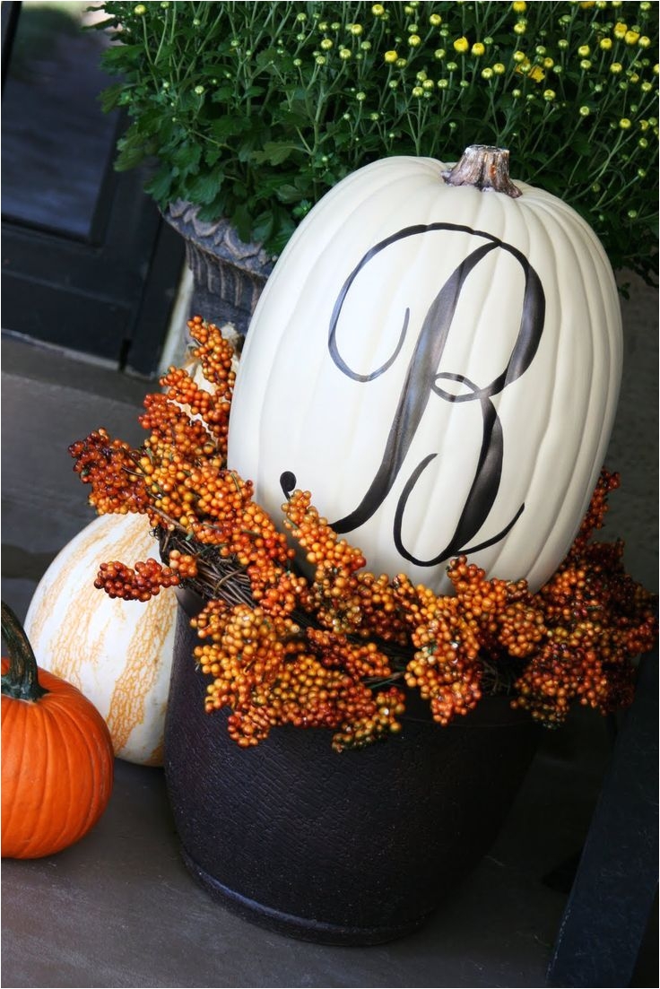 Decorative Pumpkins for Sale Monogrammed Pumpkins by the butlers and Other Cool Pumpkin Ideas