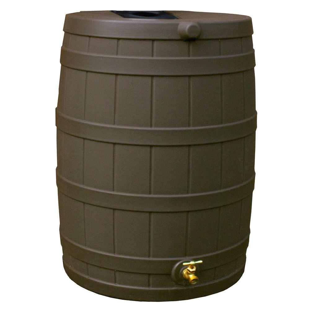 oak rain barrel