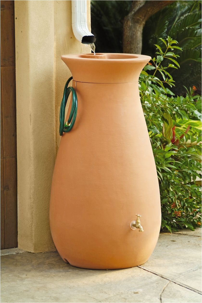 Decorative Rain Barrels Rainwater Barrel Rain Catcher Urn 65 Gallon Buy From Gardener S